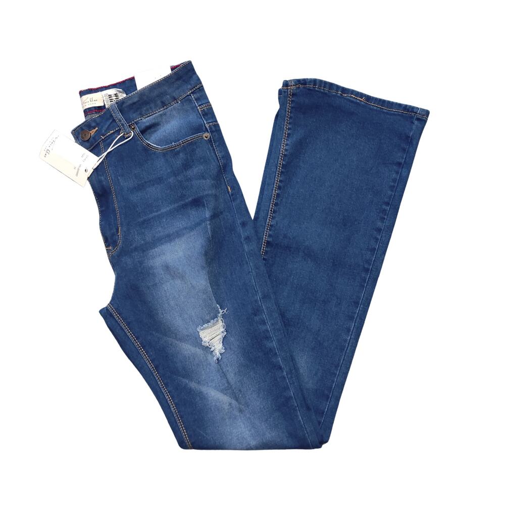 Vince Blue New York Medium Wash Flare Jeans